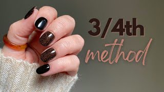 How to build an EASY apex with dip powder on SHORT nails | 3/4th Method