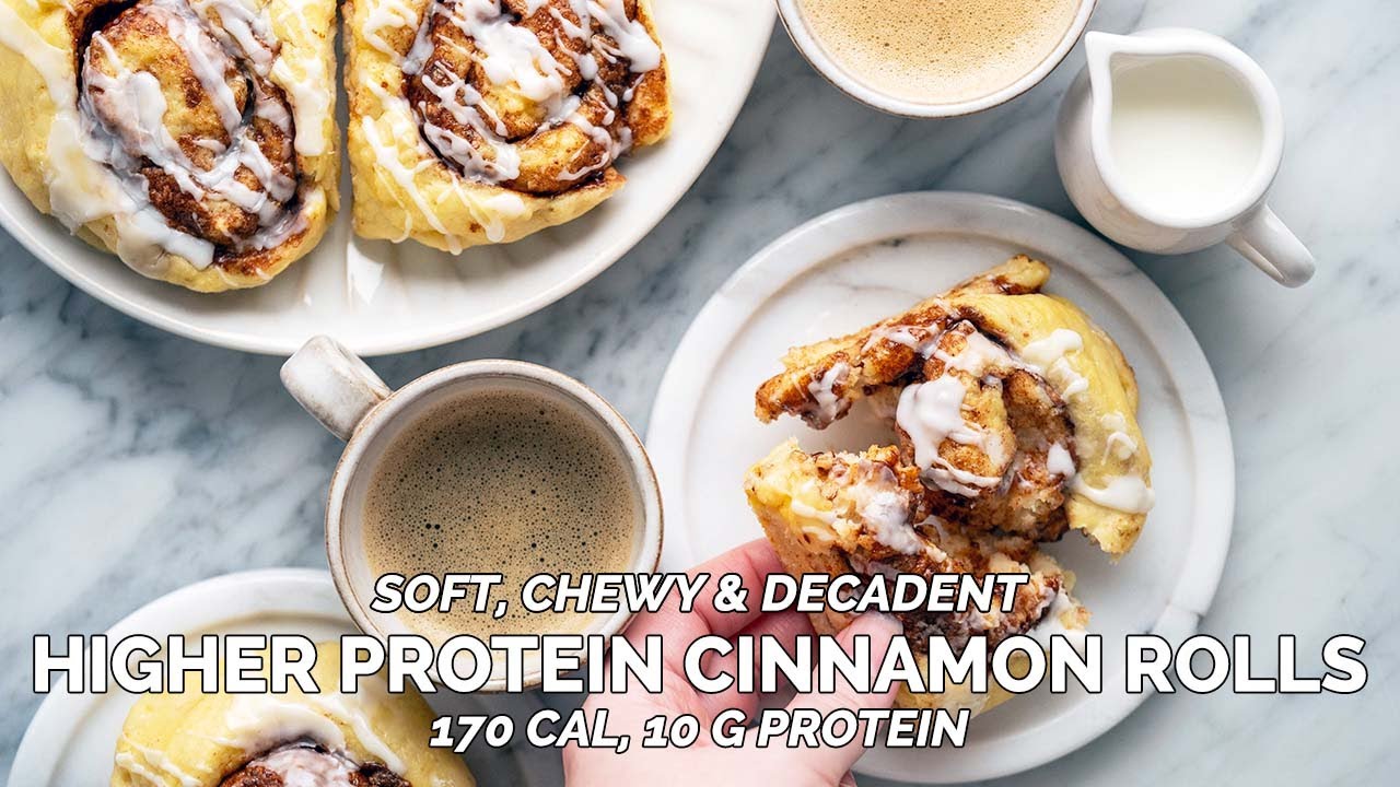 Lower Calorie Higher Protein Cinnamon Rolls (170 Cal, 10G Protein)