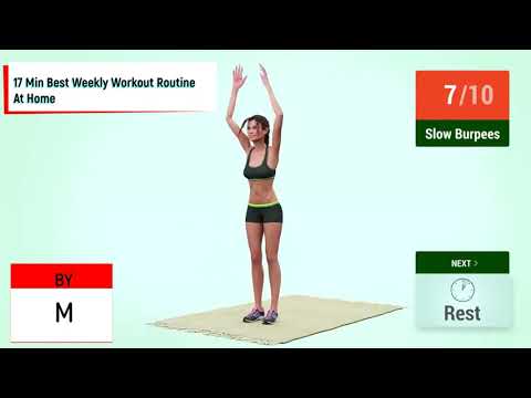 17 Min Best Weekly Workout Routine At Home/17 წუთის საუკეთესო ყოველკვირეული ვარჯიში სახლში