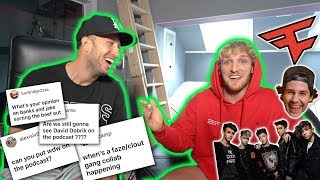 ANSWERING YOUR QUESTIONS PT2 (w/ logan paul): faze clan, david dobrik, and more