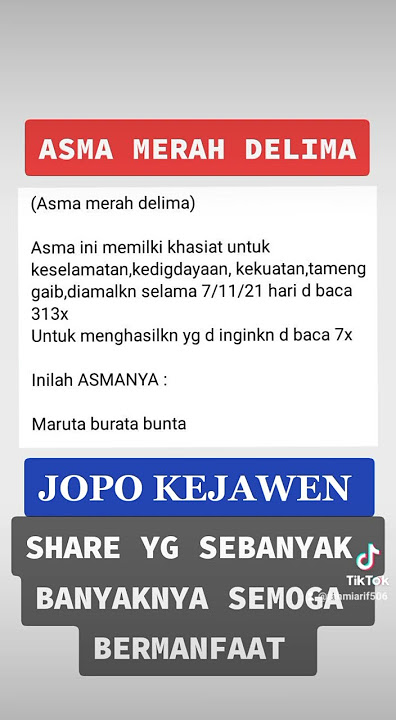 ASMA' MERAH DELIMA