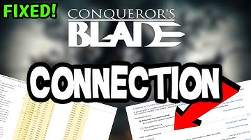 How To LOWER PING & Fix Server/Connection in Conqueror’s Blade