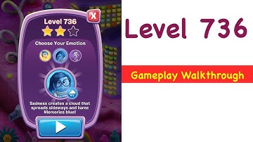 Inside Out Thought Bubbles - Level 736 - Tips and Strategy Gameplay Walkthrough No Boosters