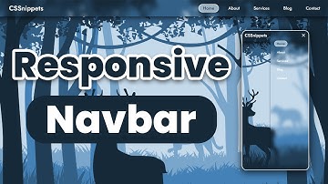 How to Create Responsive Navigation Bar Using HTML, CSS & JavaScript