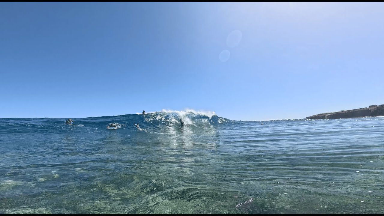 2~meters WAVES in the LA GUANCHA | Raw POV - YouTube