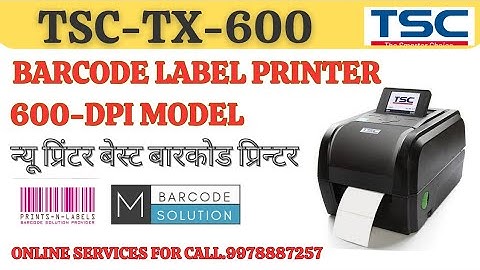 TSC TX600 BARCODE PRINTER ROLL RIBBON LOADING (600DPI)MR.MITHUN PARMAR