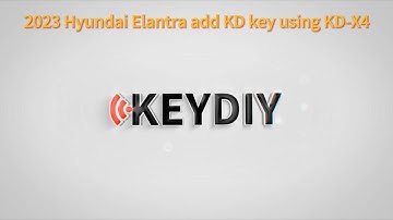 KD-X4   2023 year Hyundai Elantra add KD key programming