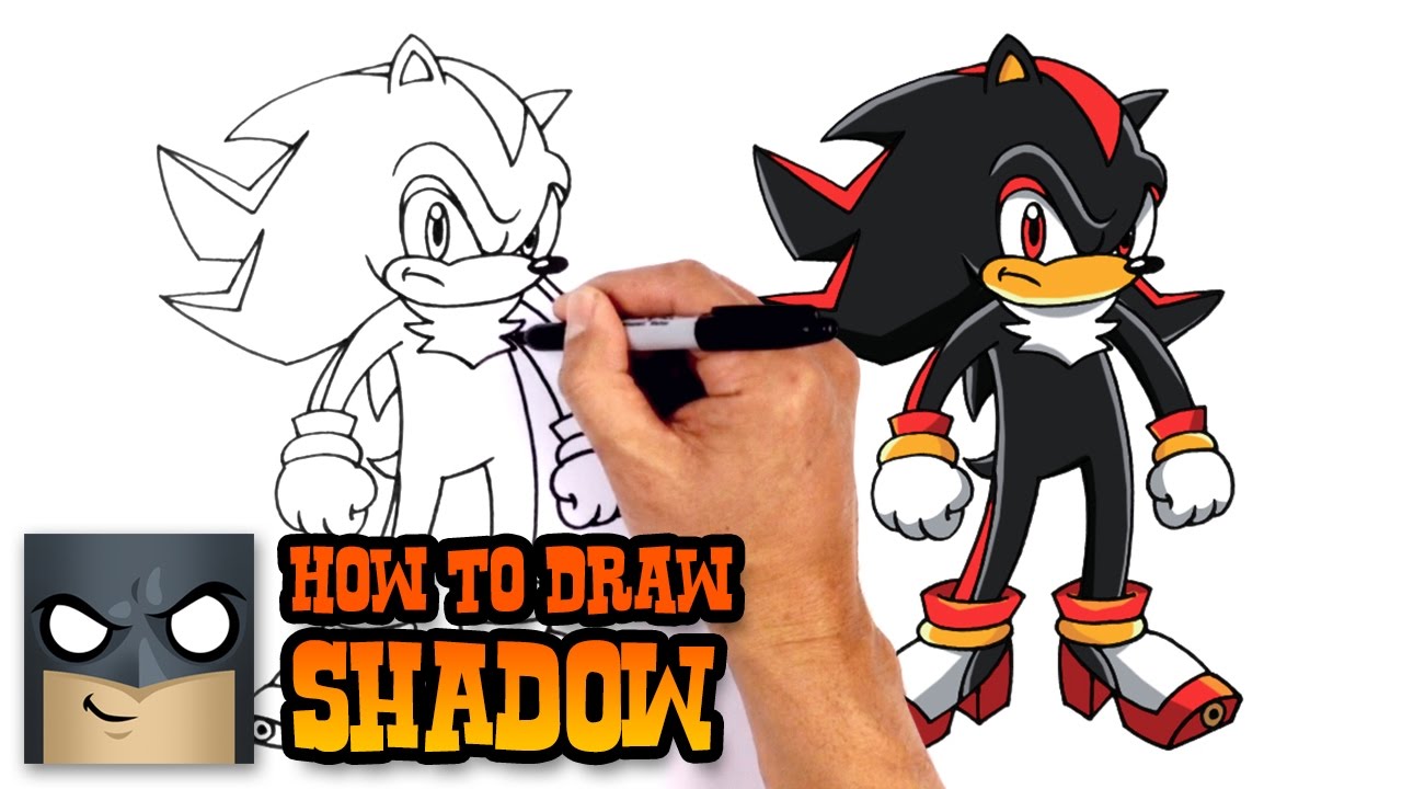 How to Draw Shadow | Sonic the Hedgehog - YouTube