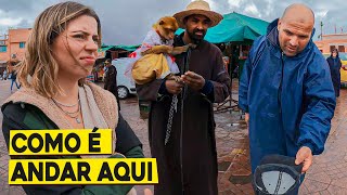 OS CONTRASTES DA CAÓTICA CIDADE DE MARRAKECH (Marrocos) 🇲🇦