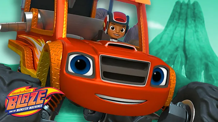 Blaze Stops the Volcano Eruption! | Blaze And The Monster Machine