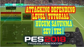 Pes 2018 Attacking-Defending Level Hü-Savunma Düzeyi̇