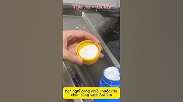 Nên Dùng Nước Rửa Chén Nào Cho Máy Rửa Bát Để Máy Sạch #shortsvideo #shorts