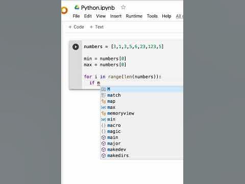 Finding Min & Max in the #list in #python - YouTube