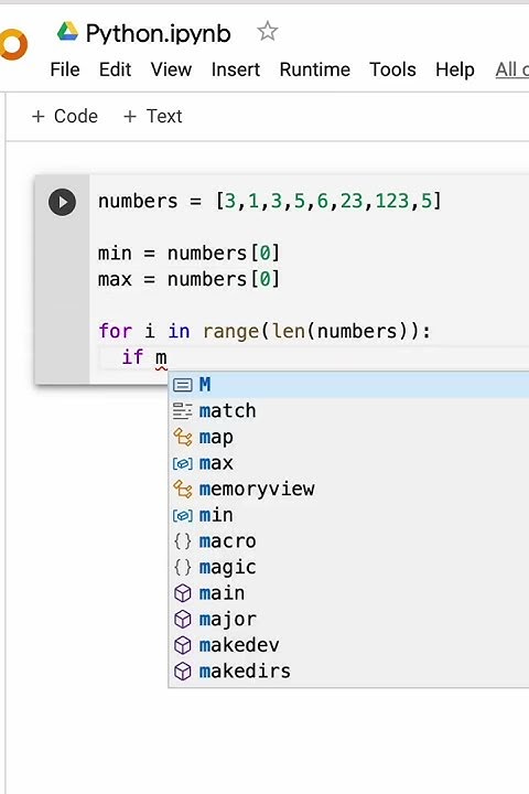 Finding Min & Max in the #list in #python - YouTube