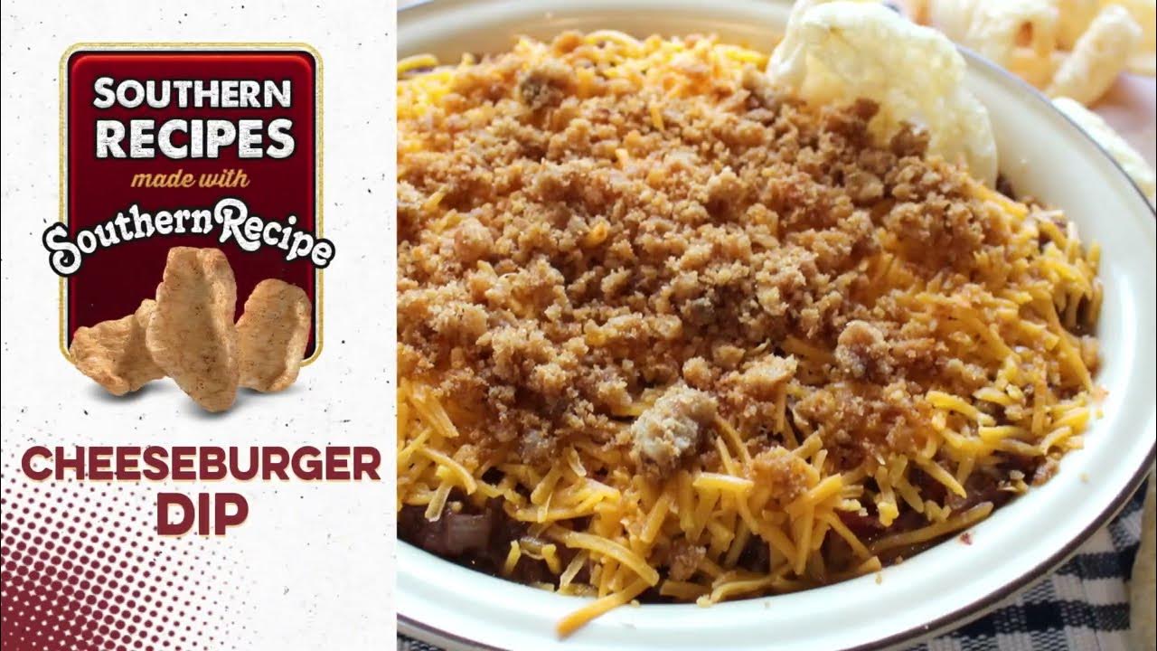 Cheeseburger Dip with Southern Recipe Pork Rinds! YouTube