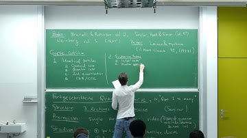 Advanced quantum theory, Lecture 1
