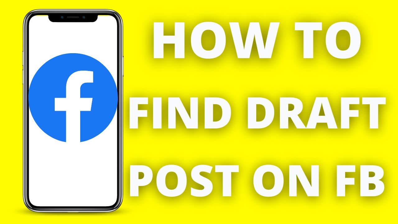 How To Find Draft Post on Facebook (2024) YouTube