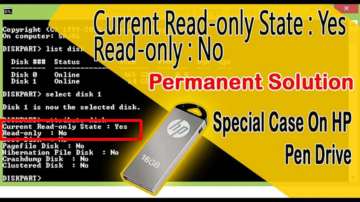 How to fix Current read only state yes on flash drive