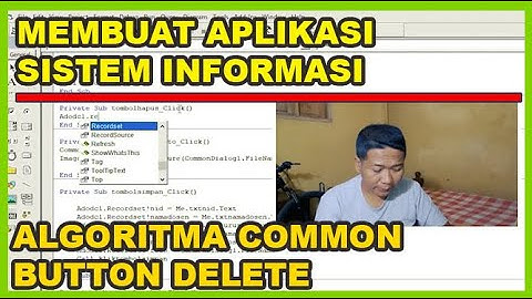 MICROSOFT VISUAL BASIC COMMON BUTTON DELETE