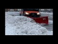 Kubota RTV 1100C  BOSS V PLOW 6' 6" UTV POWER - V XT review. Plowing a parking lot sw/ side by side