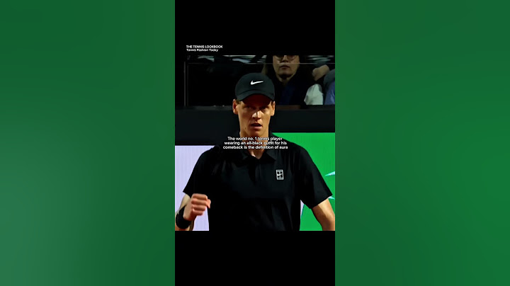 Jannik Sinner made his return at the 2025 Italian Open wearing an all-black NikeCourt outfit #tennis