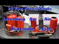 The ultimate 20 ton shop press build ep1 tearing down  inverting an air hydraulic jack