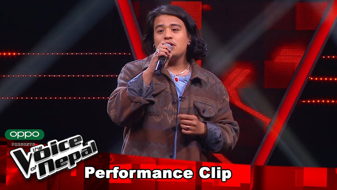 Abishekh Khagdi Sundartako Blind Audition Performance  The Voice of Nepal S3