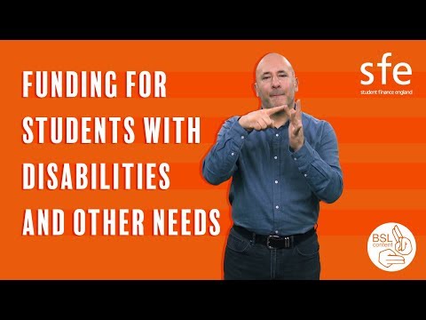 Funding for students with disabilities and other needs BSL