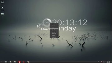 Windows 7 Placebo theme with Rainmeter R One Skin