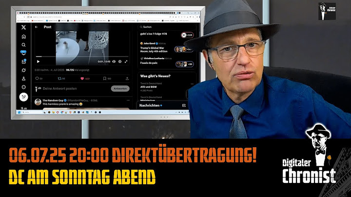 06.07.25 20:00 Direktübertragung! DC am Sonntag Abend