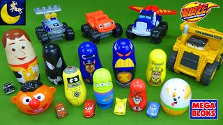 LOTS of Suprise Nesting Dolls Mega Bloks Blaze and the Monster Machines Disney Cars Paw Patrol Toys