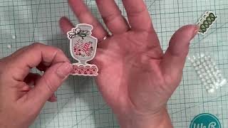 Christmas embellishments using Your card stock stickers