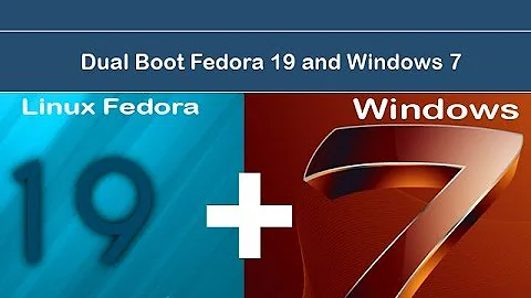 Dual boot Installation windows 7 and fedora 19