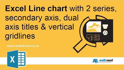 Line chart example with dual axis, dashed line & vertical gridlines