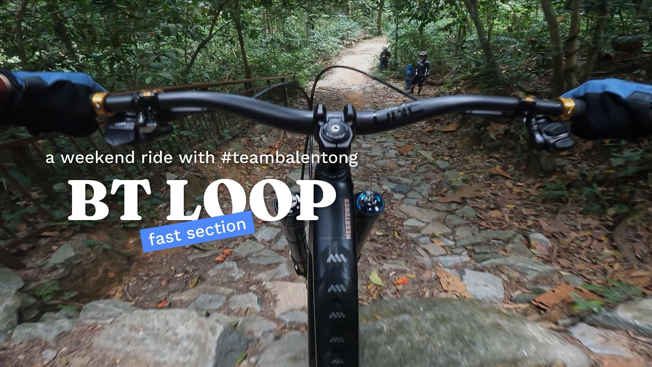 Fast section @Bukit Timah Mountain Bike Trail!!!