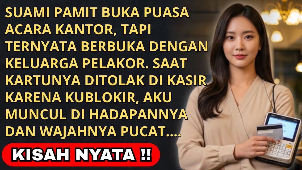 SUAMI PAMIT BUKBER KANTOR, TERNYATA BERSAMA PELAK0R! SALDO KUBL0KIR, DIA PUCAT PAS BAYAR DI KASIR..