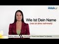 How to Say "Whats Your Name" in German