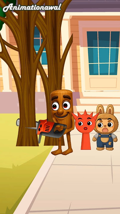 tung tung cutting down trees with pumpkins and sprunki #tungtungtungsahur #pumpkin #sprunki