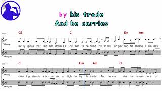 Simon & Garfunkle - The boxer karaoke version sheet music for players,chorus added(Ye karaoke)