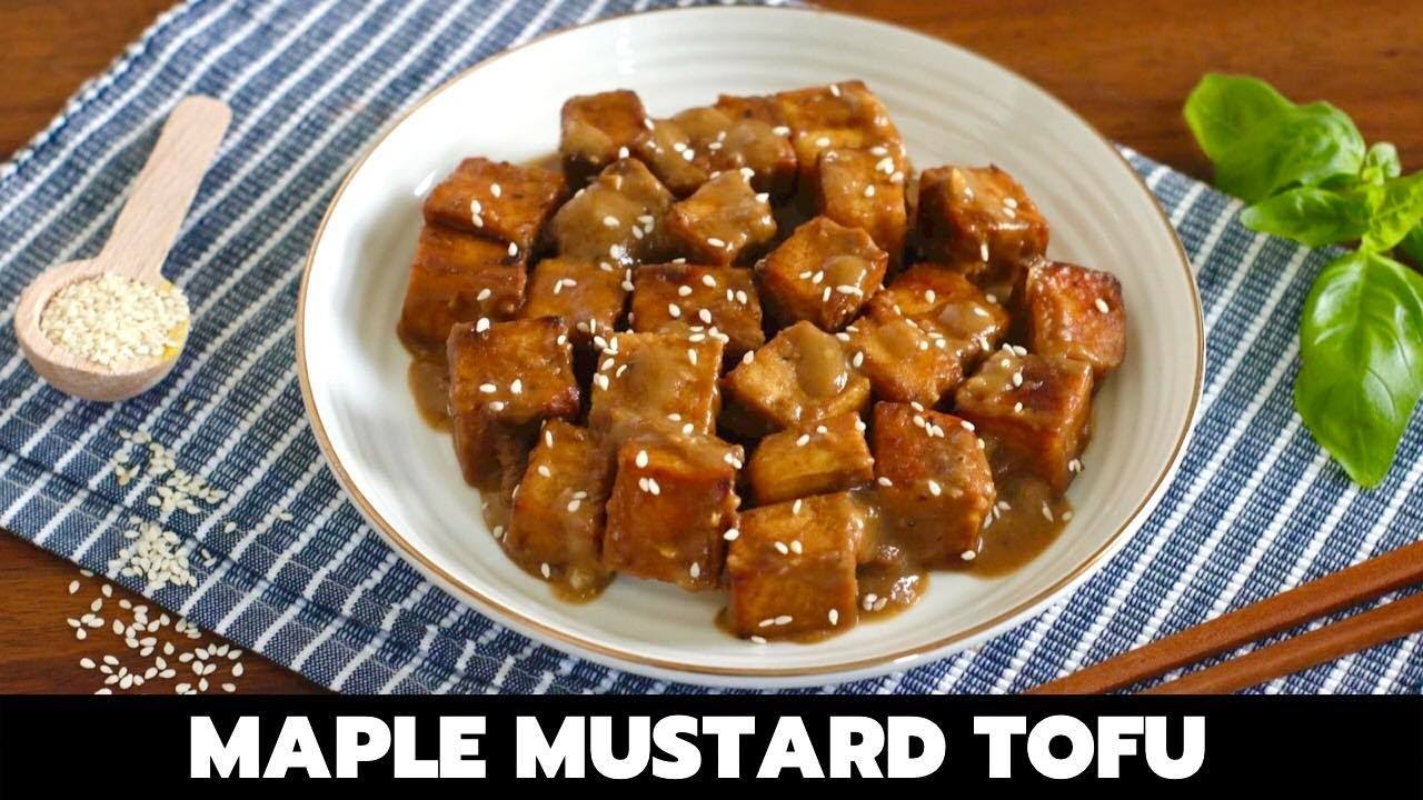EASY MAPLE MUSTARD TOFU HOW TO COOK VEGAN "HONEY" MUSTARD TOFU Frey