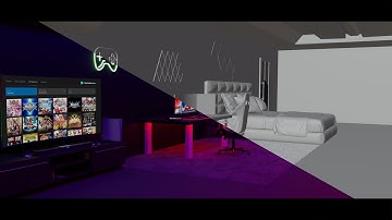 GAMING ROOM | BLENDER | 3D ANIMATION | #3d #blender #animation #gamingroom