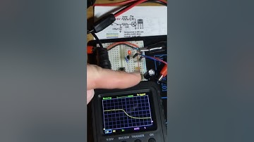 Load Voltage Capacitor NPN BJT Fades Off LED Circuit Oscilloscope Measured #measuringtool #diy