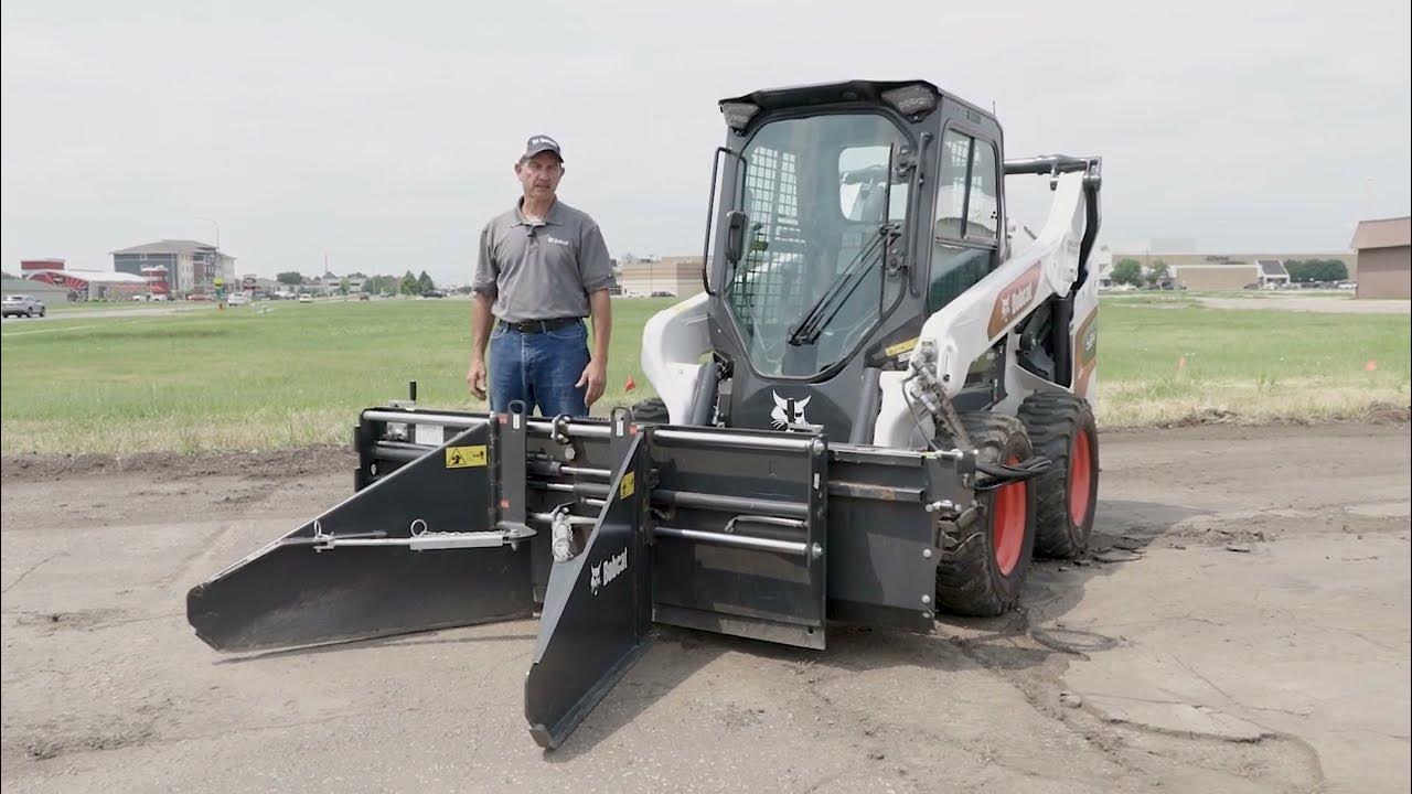 Bobcat Soil and Asphalt Spreader Attachment WalkAround YouTube