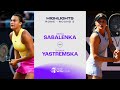 Aryna sabalenka vs dayana yastremska  2024 rome round 3  wta match highlights