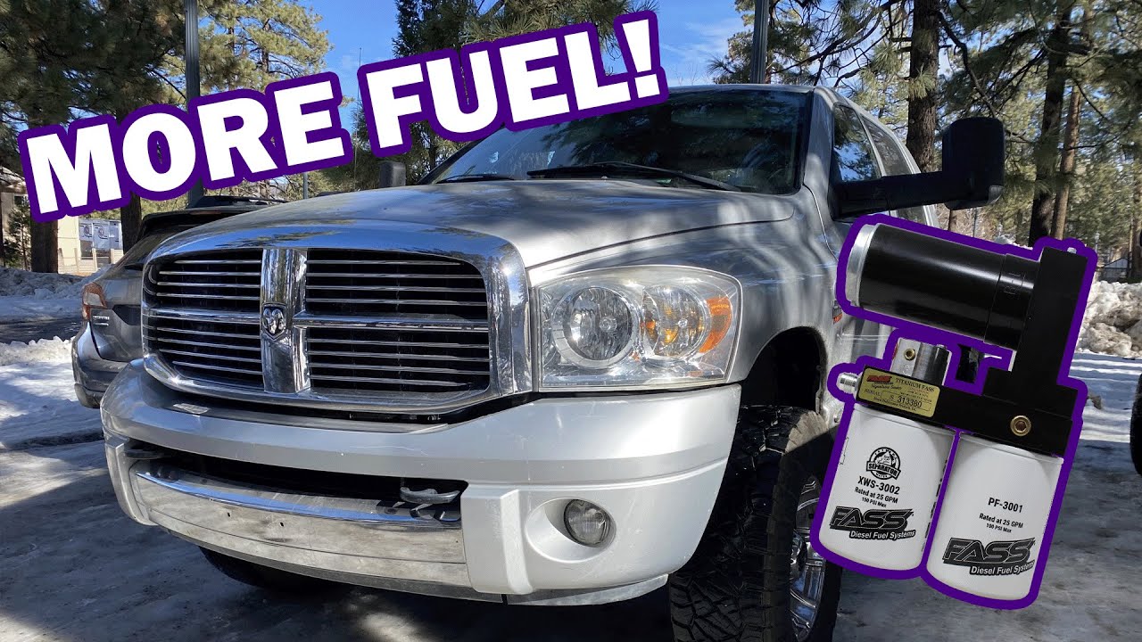 Fass lift pump install beans sump and fleece delete kit youtube