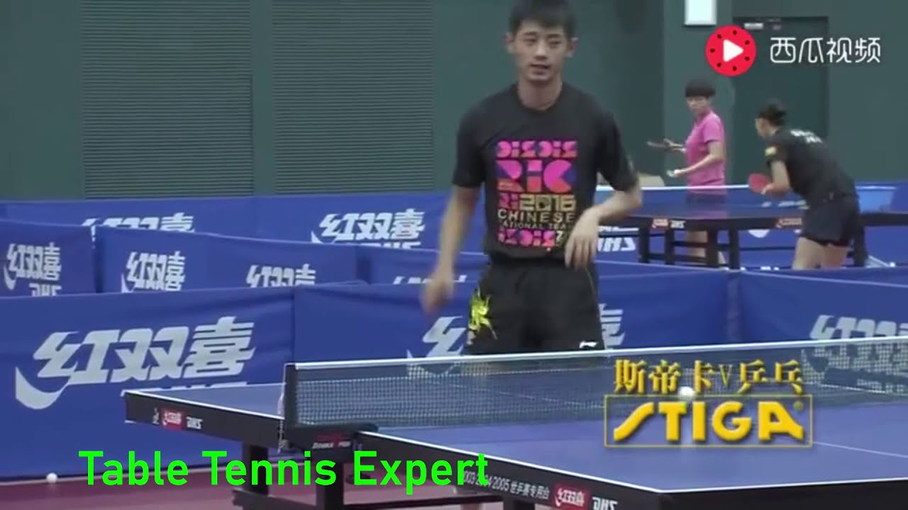 Zhang Jike Forehand Training