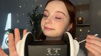 ASMR Soft Ear Touching & Whispers 🌸 (3dio microphone test!)