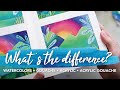 Watercolors vs Gouache vs Acrylics vs Acrylic Gouache | A Comparison