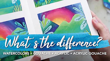 Is gouache the same as acrylic paint?