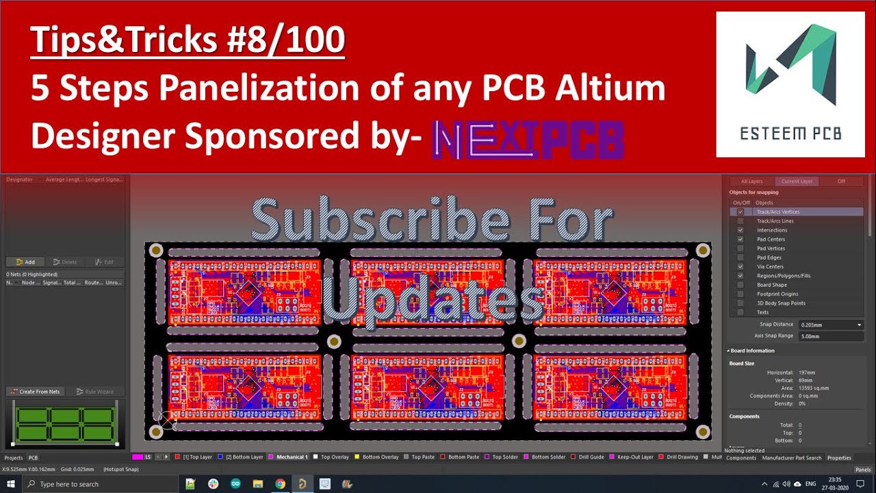 altium designer pcb panelization